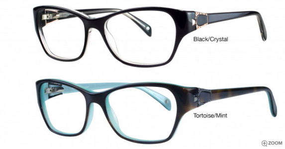 Bulova Asheville Eyeglasses, Black/Crystal