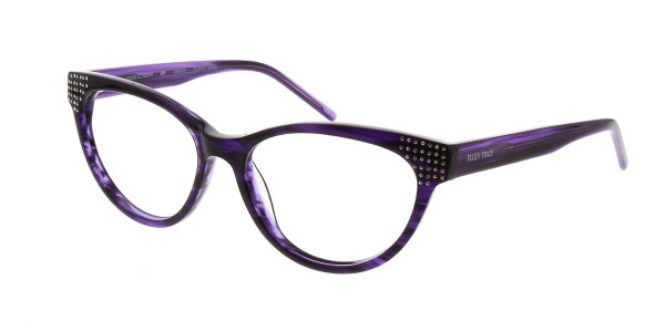 Ellen Tracy XANTHI Eyeglasses, Purple Horn