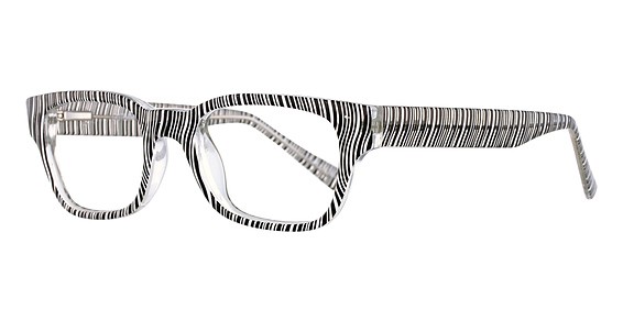 Smilen Eyewear Gotham Premium Flex 9 Eyeglasses, Black Stripes