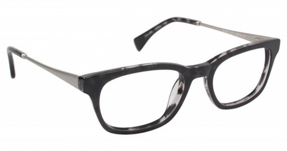 SuperFlex SF-447 Eyeglasses, (1) BLACK GREY
