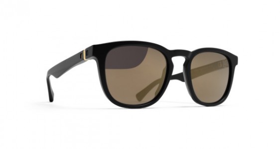 Mykita BENSON Sunglasses, MATT BLACK - LENS: BRILLIANT GREY SOLID