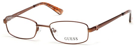 Guess GU-2524 Eyeglasses, 049 - Matte Dark Brown