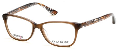 CoverGirl CG0447 Eyeglasses, 049 - Matte Dark Brown