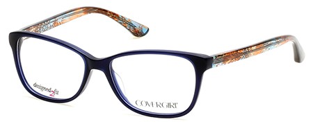 CoverGirl CG0447 Eyeglasses, 091 - Matte Blue