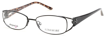 CoverGirl CG0448 Eyeglasses, 002 - Matte Black