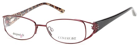 CoverGirl CG0448 Eyeglasses, 070 - Matte Bordeaux