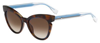 Fendi Ff 0132/S Sunglasses, 0N9D(JD) Havana Turquoise Bwmn