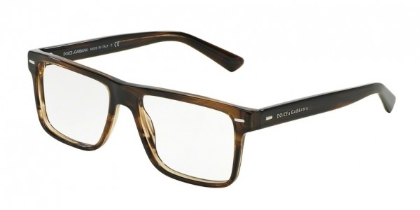 Dolce & Gabbana DG3227F Eyeglasses, 2925 STRIPED TOBACO (BROWN)