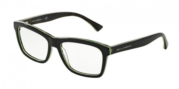 Dolce & Gabbana DG3235F Eyeglasses, 2953 BLACK/FLUO YELLOW/CAMO (BLACK)