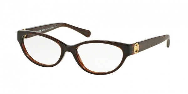 Michael Kors MK8017 TABITHA VII Eyeglasses, 3103 DARK BROWN/DK BROWN W/GLITTER (BROWN)