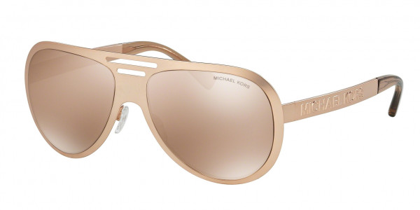 Michael Kors MK5011 CLEMENTINE I Sunglasses, 1064R1 SATIN ROSE GOLD/ROSE GOLD (PINK)