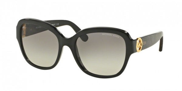 Michael Kors MK6027 TABITHA III Sunglasses, 309911 BLACK/BLACK GLITTER (BLACK)