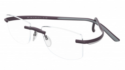 Silhouette SPX Match 1568 Eyeglasses, 6052 Aubergine / Ice Blue